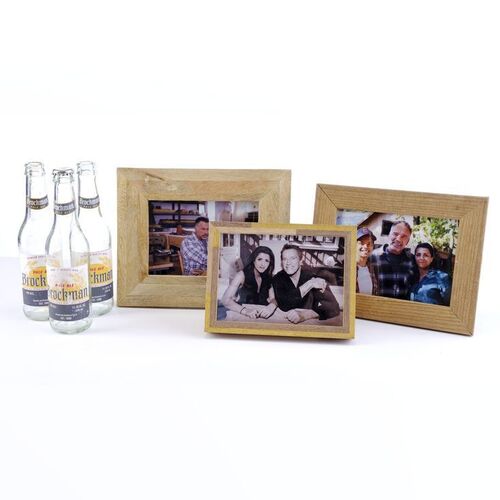 Lot # 32: T-800's Framed House Pictures and Beer Bottles