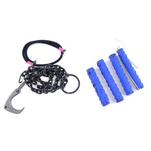 Lot # 35: Grace's Battle Finale Stunt Chains and Four Grace SFX Blue Stunt Rebars