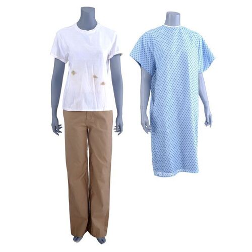 Lot # 79: Grace's Hospital Gown and Border Patrol Under Clothes