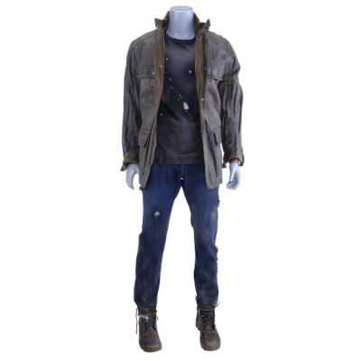 Lot # 110: T-800's Battle with Rev-9 Distressed Costume