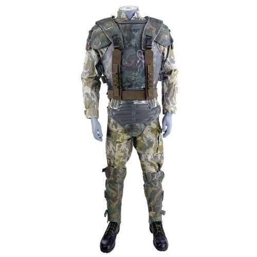 Lot # 12: Aliens (1986) - Pvt. Frost's (Ricco Ross) Photo-Matched U.S. Colonial Marines Armor Costume and Corporal Dietrich's (Cynthia Dale Scott) USCM Ab Armor