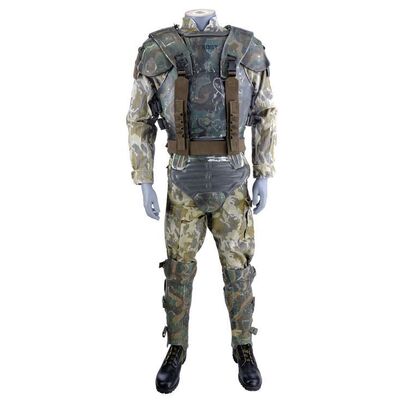 Lot # 12: Aliens (1986) - Pvt. Frost's (Ricco Ross) Photo-Matched U.S. Colonial Marines Armor Costume and Corporal Dietrich's (Cynthia Dale Scott) USCM Ab Armor