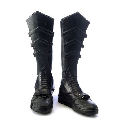 Lot # 53: Batman (1989) - Batman's (Michael Keaton) Nike-Made Bat Boots