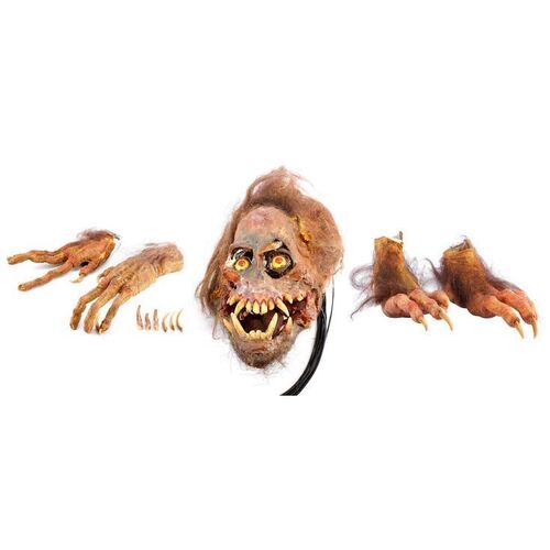 Lot # 64: Big Trouble In Little China (1986) - Animatronic Wild-Man Head, Hands, and Feet