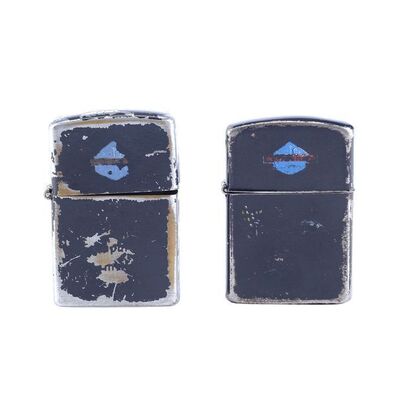 Lot # 79: Brokeback Mountain (2005) - Ennis Del Mar's (Heath Ledger) Hero and Back-Up Lighters