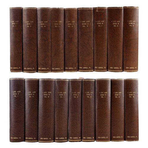 Lot # 85: I Love Lucy (T.V. Series, 1951 - 1957) - Bob Carroll, Jr. Collection: Staff Writer's Complete Series Set of 179 Bound Scripts
