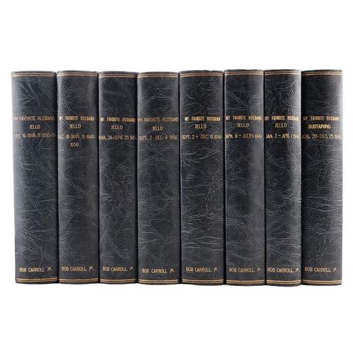 Lot # 86: My Favorite Husband (Radio Series, 1948 - 1951) - Bob Carroll, Jr. Collection: Set of Eight Bound Script Books