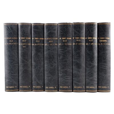 Lot # 86: My Favorite Husband (Radio Series, 1948 - 1951) - Bob Carroll, Jr. Collection: Set of Eight Bound Script Books