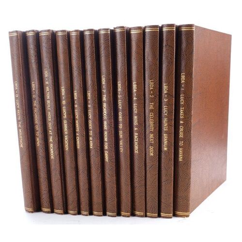 Lot # 88: The Ford Lucille Ball-Desi Arnaz Show (T.V. Series, 1957 - 1960) - Bob Carroll, Jr. Collection: Set of 12 Bound Script Books
