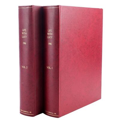 Lot # 91: Life With Lucy (T.V. Series, 1986) - Bob Carroll, Jr. Collection: Pair of Bound Script Books