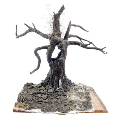 Lot # 118: Evil Dead II (1987) - Doug Beswick Collection: Linda's (Denise Bixler) Burial Site Model Miniature