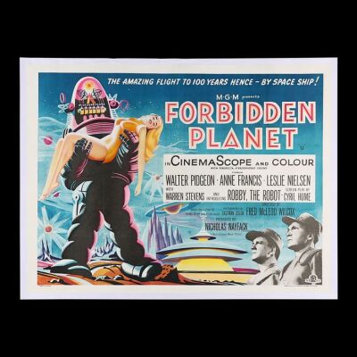 Lot # 123: Forbidden Planet (1956) - U.K. Quad
