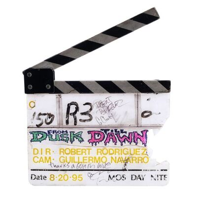 Lot # 133: From Dusk Till Dawn (1996) - George Clooney, Quentin Tarantino, and Robert Rodriguez-Autographed Clapperboard