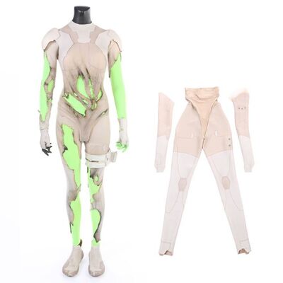 Lot # 134: Ghost In The Shell (2017) - Major's (Scarlett Johansson) Clean and Battle-Damaged Thermoptic Suit Pieces