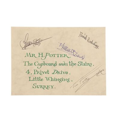 Lot # 163: Harry Potter And The Sorcerer's Stone (2001) - Cast-autographed Hogwarts Acceptance Envelope