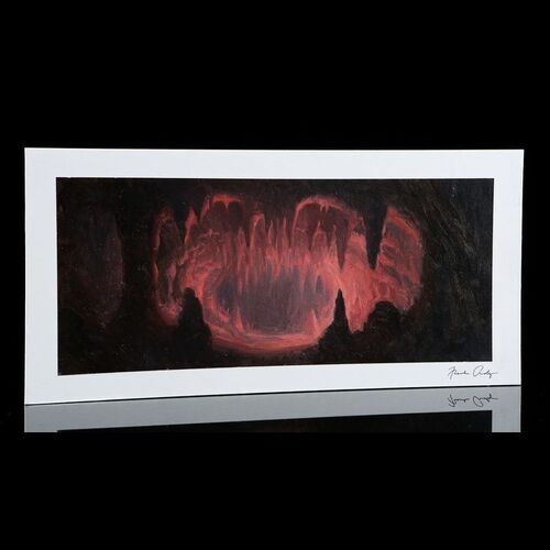 Lot # 182: Indiana Jones And The Temple Of Doom (1984) - Hand-Painted Frank Ordaz Cave Matte Study