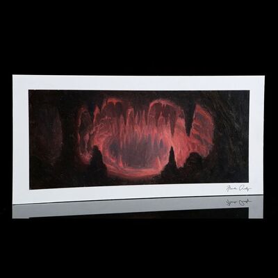 Lot # 182: Indiana Jones And The Temple Of Doom (1984) - Hand-Painted Frank Ordaz Cave Matte Study
