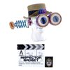 Lot # 192: Inspector Gadget (1999)/ Inspector Gadget 2 (2003) - Inspector Gadget's (Matthew Broderick and French Stewart) Hat and Badge with Clapperboard