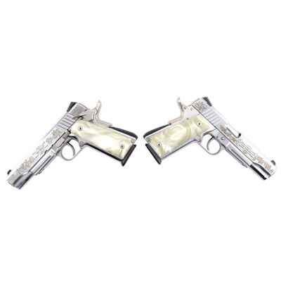 Lot # 221: Kick-Ass 2 (2013) - The Motherfucker's (Christopher Mintz-Plasse) Engraved Nite-Tac Pistols