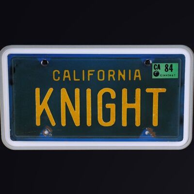 Lot # 223: Knight Rider (T.V. Series, 1983 - 1985) - KITT License Plate Display