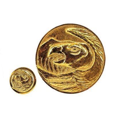 Lot # 246: Mighty Morphin Power Rangers: The Movie (1995) - White Power Ranger Ninja Power Coin and Chest Emblem