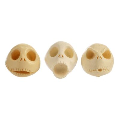 Lot # 258: The Nightmare Before Christmas (1993) - Set of Three Production-Made Jack Skellington (Chris Sarandon) Puppet Heads