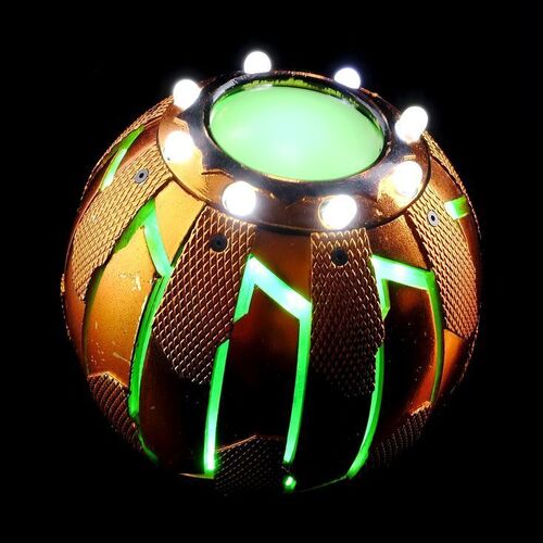 Lot # 321: Spider-Man (2002) - Green Goblin's (Willem Dafoe) Light-Up Pumpkin Bomb