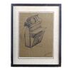 Lot # 326: Star Trek (T.V. Series, 1966 - 1969) - Framed Hand-Drawn Wah Chang Tricorder Concept Illustration