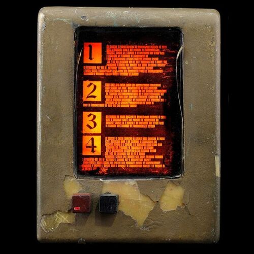 Lot # 330: Star Trek: The Next Generation (T.V. Series, 1987) - Q's (John de Lancie) Light-Up Charges Against Humanity PADD