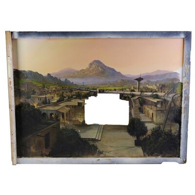 Lot # 335: Star Trek: The Next Generation (T.V. Series, 1989)/Star Trek: Deep Space Nine (T.V. Series, 1994) - Hand-Painted Robert Stromberg "Tau Cygna V" and "Volan II" Matte Painting