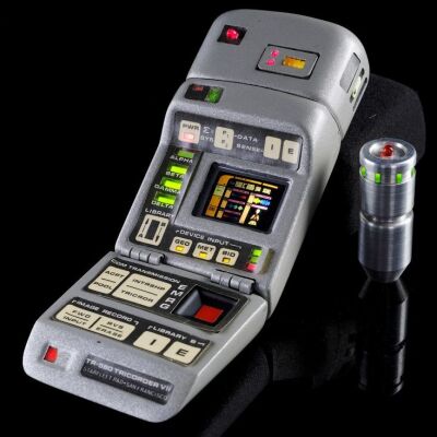 Lot # 336: Star Trek: The Next Generation (T.V. Series, 1988 - 1994) - Light-Up TR-580 Medical Tricorder VII