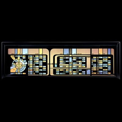 Lot # 348: Star Trek: Voyager (T.V. Series, 1995 - 2001) - Light-Up LCARS Panel Display