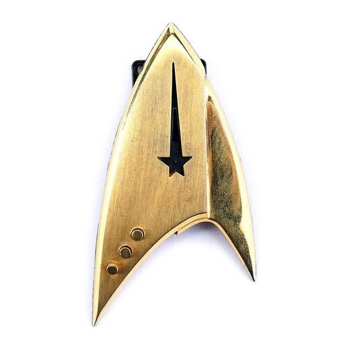Lot # 356: Star Trek: Discovery (T.V. Series, 2017) - Michael Burnham's Hero Commander-Rank Starfleet Command Badge
