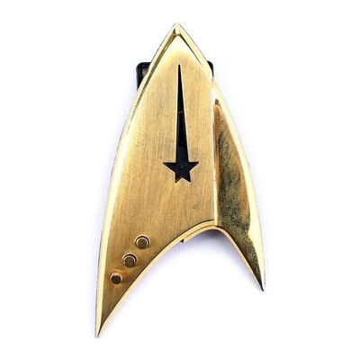 Lot # 356: Star Trek: Discovery (T.V. Series, 2017) - Michael Burnham's Hero Commander-Rank Starfleet Command Badge