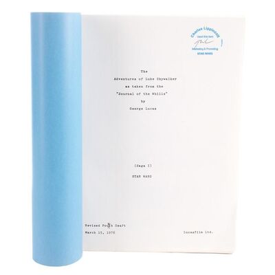 Lot # 380: Star Wars: A New Hope (1977) - Charles Lippincott Collection: Production-Used Revised Fourth Draft Screenplay
