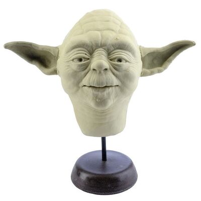Lot # 408: Star Wars: The Empire Strikes Back (1980) - Yoda Skin Display Derived from Original Puppet Molds