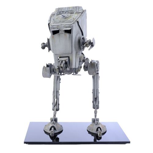 Lot # 427: Solo: A Star Wars Story (2018) - Studio Scale 1:24 All Terrain Scout Transport (AT-ST) Reference Model