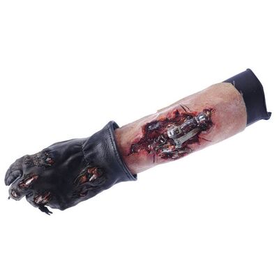 Lot # 442: Terminator 3: Rise Of The Machines (2003) - Terminator's (Arnold Schwarzenegger) Battle-Damaged Arm and Glove