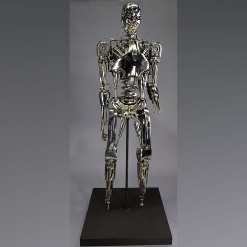 Lot # 445: Terminator: The Sarah Connor Chronicles (T.V. Series, 2008) - Light-Up Battle-Damaged T-888 Endoskeleton