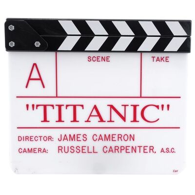 Lot # 451: Titanic (1997) - "A" Camera Clapperboard