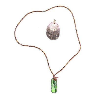 Lot # 469: Waterworld (1995) - Mariner's (Kevin Costner) Necklace and Earring