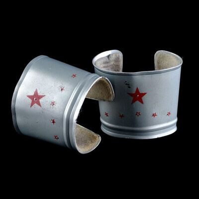 Lot # 472: Wonder Woman (T.V. Series, 1976 - 1977) - Wonder Woman's (Lynda Carter) Bracelets