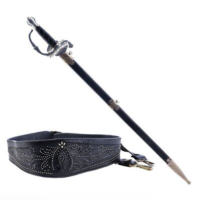 Lot # 483: The Legend Of Zorro (2005) - Zorro's (Antonio Banderas) Sword, Sheath, and Belt