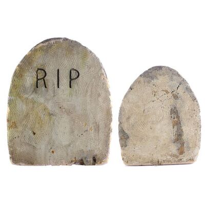 Lot # 494: Addams Family Values (1993) - Pair of Tombstones