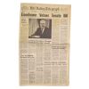 Lot # 523: Back To The Future (1985) - "Eisenhower Vetoes Senate Bill" Hill Valley Telegraph