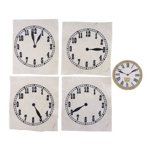 Lot # 533: Batman (T.V. Series, 1966) - Set of Five Clock King (Walter Slezak) Patches