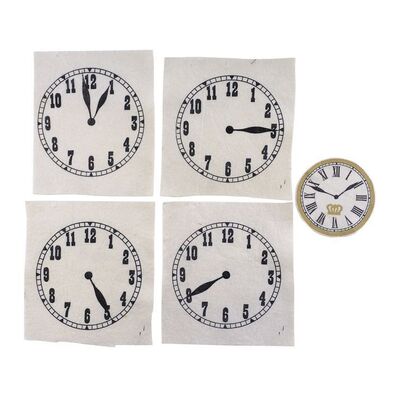 Lot # 533: Batman (T.V. Series, 1966) - Set of Five Clock King (Walter Slezak) Patches