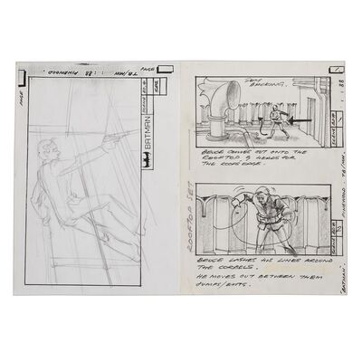 Lot # 537: Batman (1989) - Pair of Hand-Drawn Storyboards