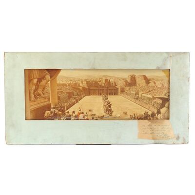 Lot # 558: Ben-Hur (1959) - Hand-Painted Chariot Race Matte Concept Artwork