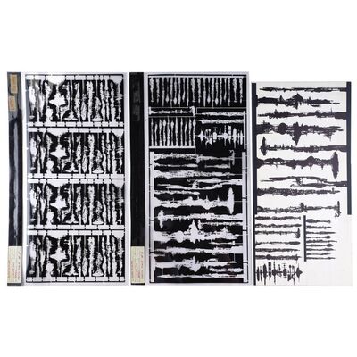 Lot # 568: Blade Runner (1982) - Pair of Los Angeles Cityscape Etching Masters with Hand-Drawn Design Board